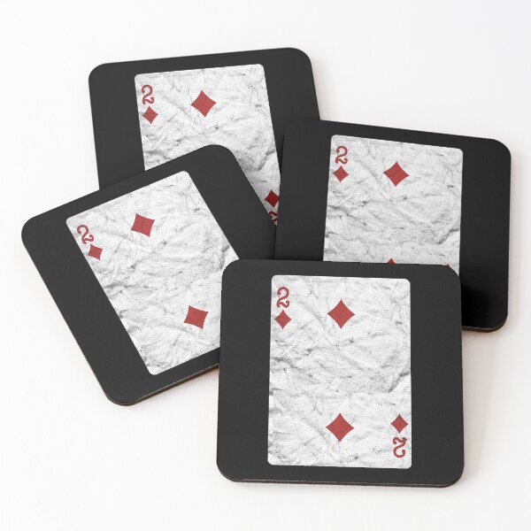 Item preview, Playing Cards 2 of Diamonds (distressed design) designed and sold by siggyspatsky.