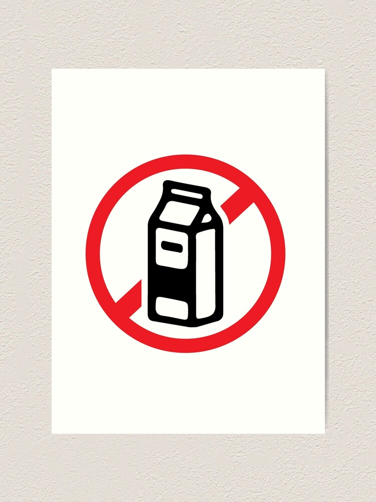 No Milk No Dairy Art Print By Nektarinchen Redbubble