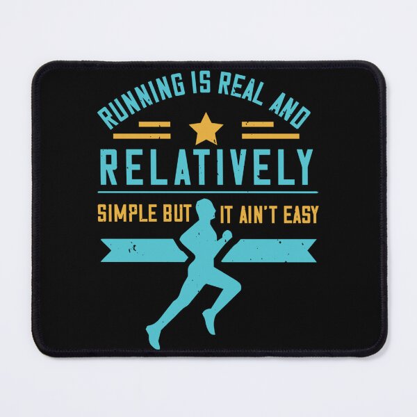 Item preview, Running Is Real And Relatively Simple But It Ain’t Easy Sticker designed and sold by ayeshadanaqws.