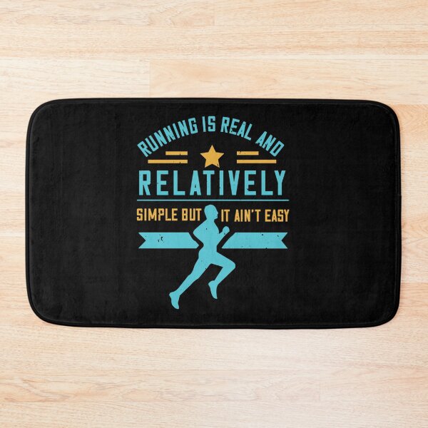 Item preview, Running Is Real And Relatively Simple But It Ain’t Easy Sticker designed and sold by ayeshadanaqws.