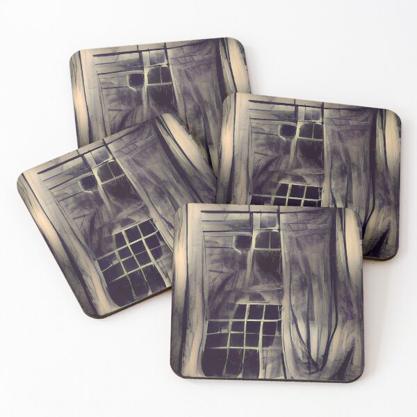 Item preview, Ghostly Window Creepy Art designed and sold by CreepyKaleidopi.