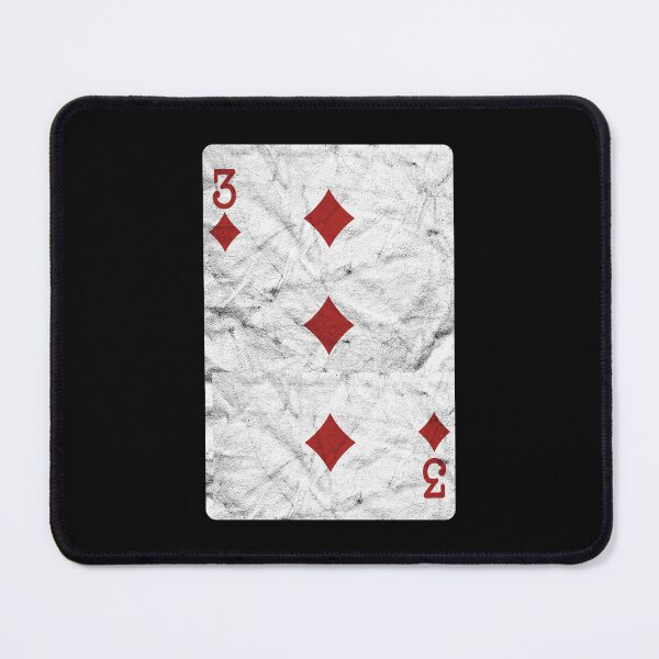 Item preview, Playing Cards 3 of Diamonds (distressed design) designed and sold by siggyspatsky.