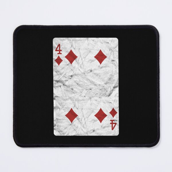 Item preview, Playing Cards 4 of Diamonds (distressed design) designed and sold by siggyspatsky.