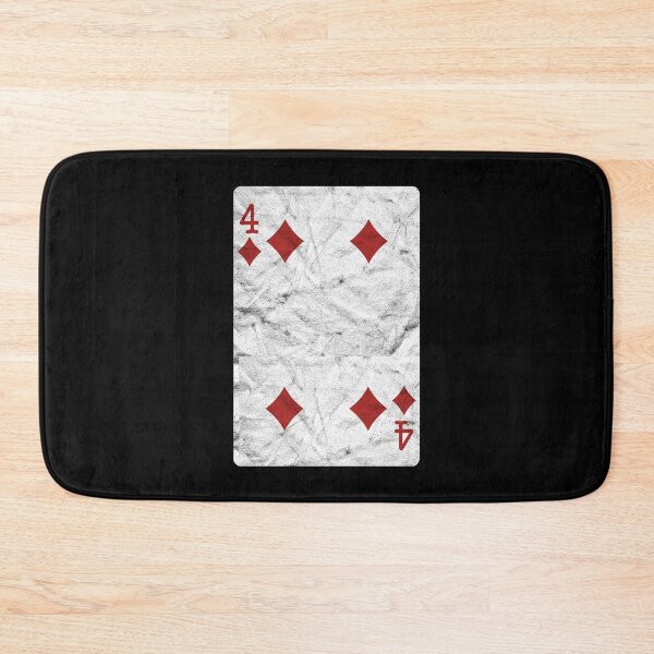 Item preview, Playing Cards 4 of Diamonds (distressed design) designed and sold by siggyspatsky.