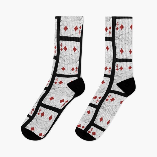 Item preview, Playing Cards 4 of Diamonds (distressed design) designed and sold by siggyspatsky.