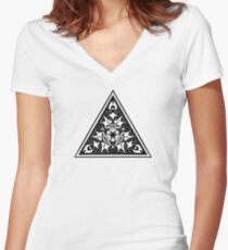 Stars Women's Fitted V-Neck T-Shirt