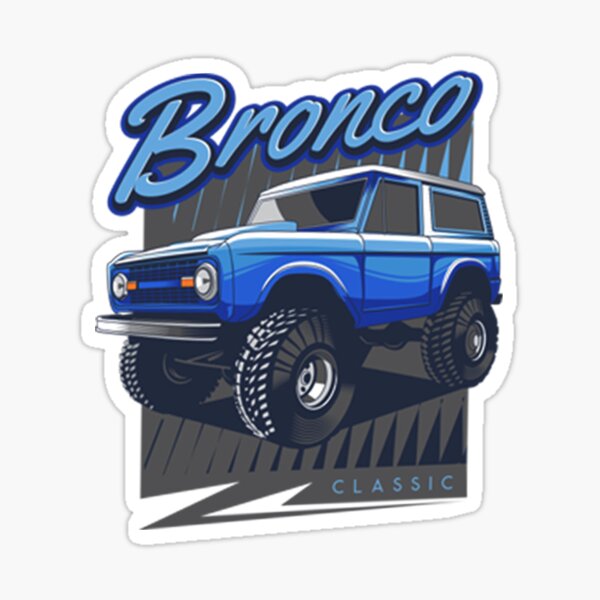 Item preview, Bronco Truck Classic Blue designed and sold by AlfieGodfrey.