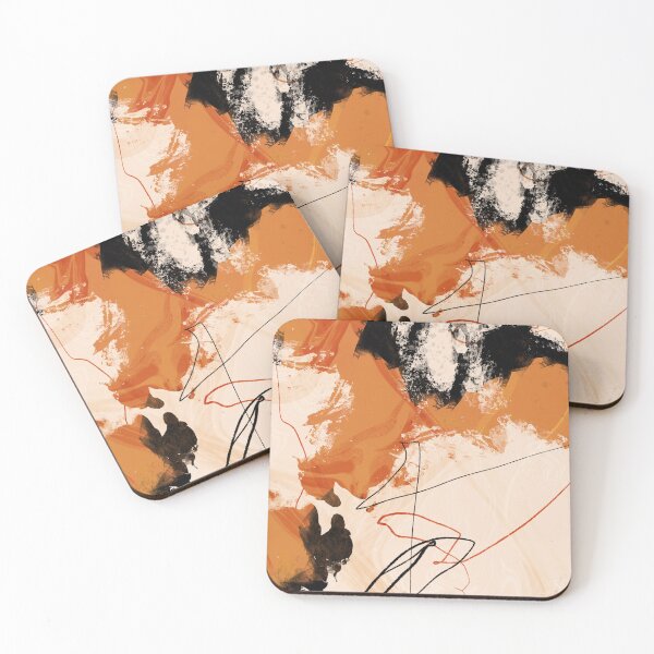 Item preview, Orange and Black Abstract  designed and sold by Poonam Shinde.