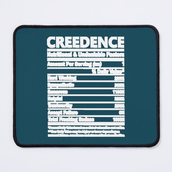 Item preview, Creedence Name Creedence Nutritional designed and sold by RyderKenelm.