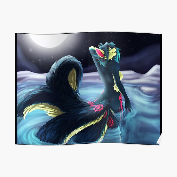 Moonlight Kitsune Poster