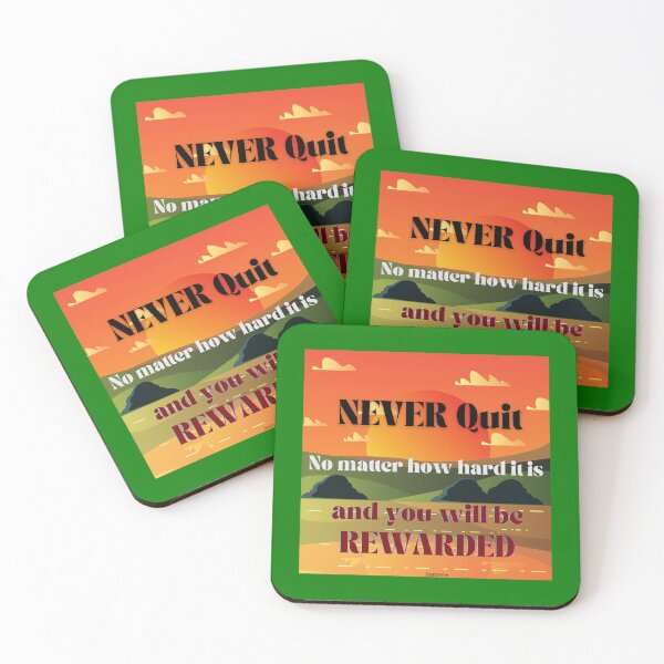Item preview, Never QUIT - Collection Motivational bestseller designed and sold by Narcisa22.