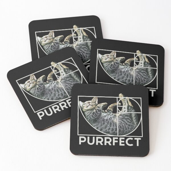 Item preview, Purrfect Cat Fibonacci Golden Ratio Cat designed and sold by Digital Story Time.