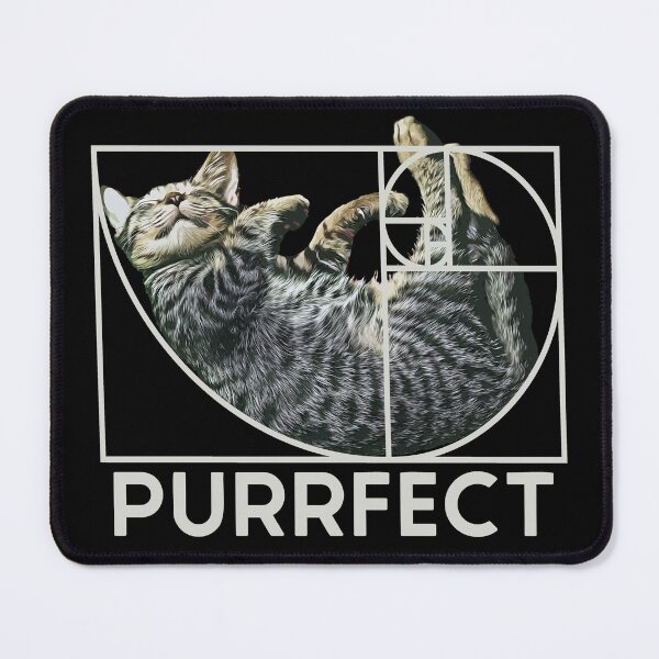 Item preview, Purrfect Cat Fibonacci Golden Ratio Cat designed and sold by Digital Story Time.