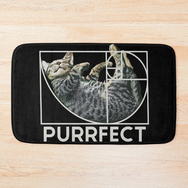 Item preview, Purrfect Cat Fibonacci Golden Ratio Cat designed and sold by Digital Story Time.