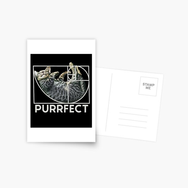 Item preview, Purrfect Cat Fibonacci Golden Ratio Cat designed and sold by Digital Story Time.