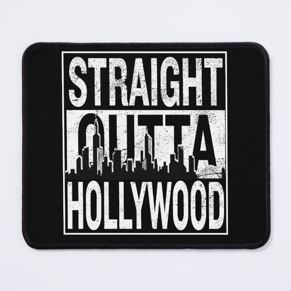 Item preview, Straight Outta Hollywood with California City Skyline designed and sold by InPrintedWord.