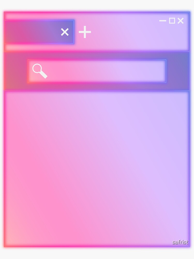 "Digital UI window browser pop up" Sticker for Sale by safrist Redbubble