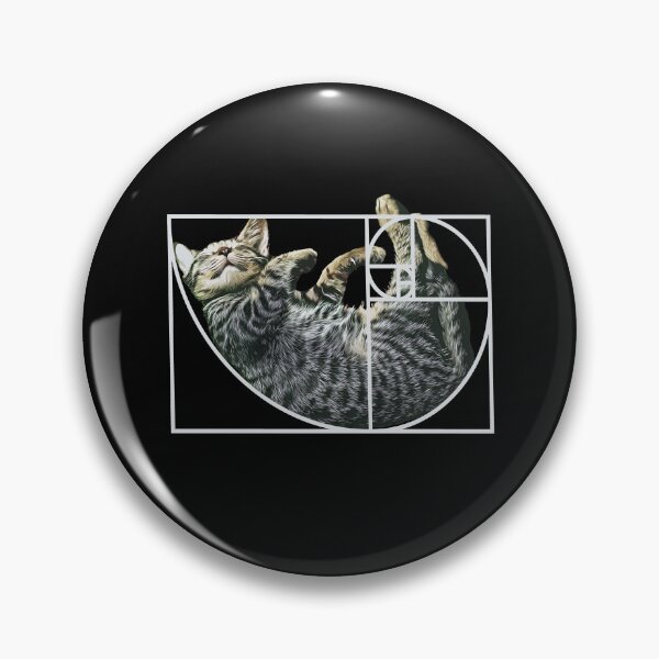 Item preview, Golden Ratio Fibonacci Cat Fibonacci's Spiral Kitty designed and sold by Digital Story Time.