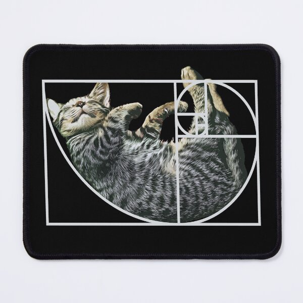 Item preview, Golden Ratio Fibonacci Cat Fibonacci's Spiral Kitty designed and sold by Digital Story Time.