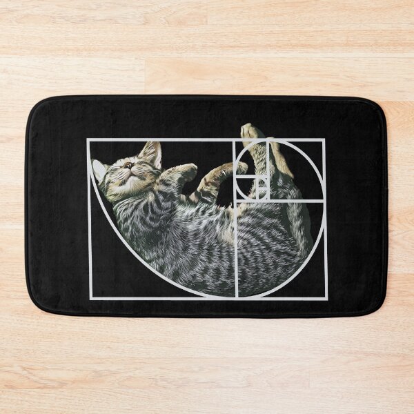 Item preview, Golden Ratio Fibonacci Cat Fibonacci's Spiral Kitty designed and sold by Digital Story Time.