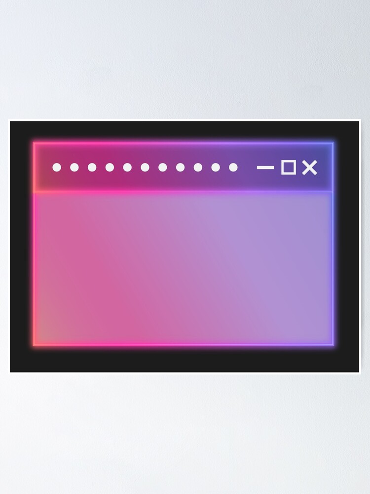 "Digital UI window browser pop up " Poster for Sale by safrist Redbubble
