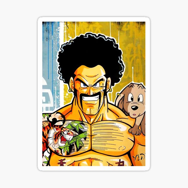 Mr. Satan Sticker by MadeByBonilla