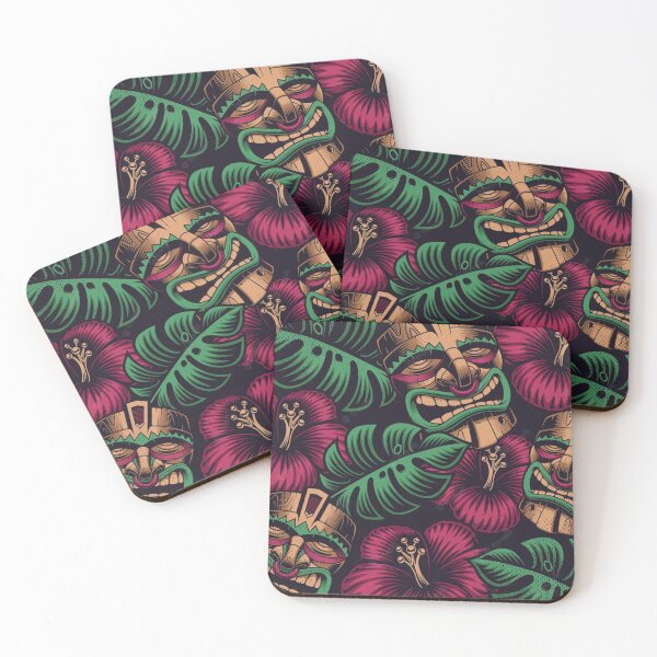 Item preview, Tiki Mask Flowers designed and sold by Comfy Creations.