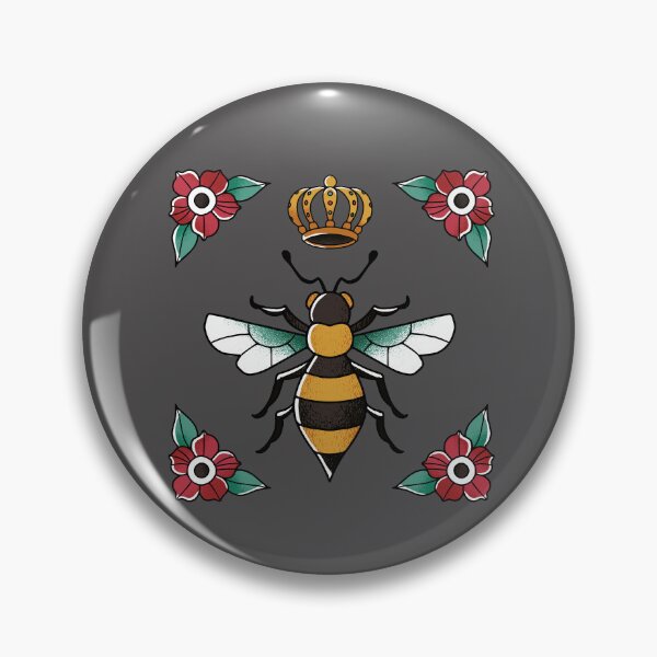 Item preview, Bee with crown, bee tattoo designed and sold by DerSenat.