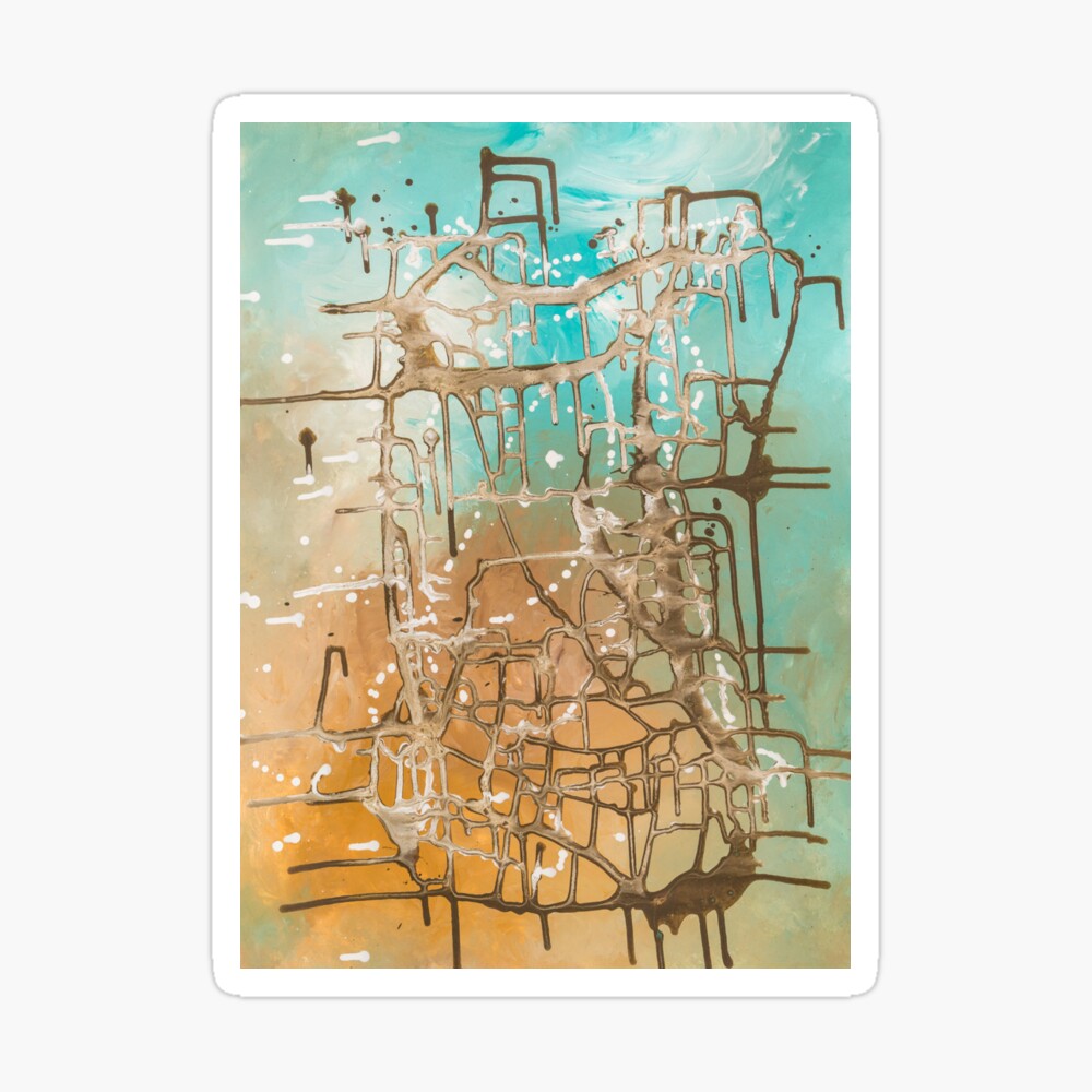 Abstract painting "caribbean feeling" iPhone Case