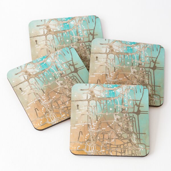 Item preview, Abstract painting "caribbean feeling" designed and sold by Marlene Wagenhofer.