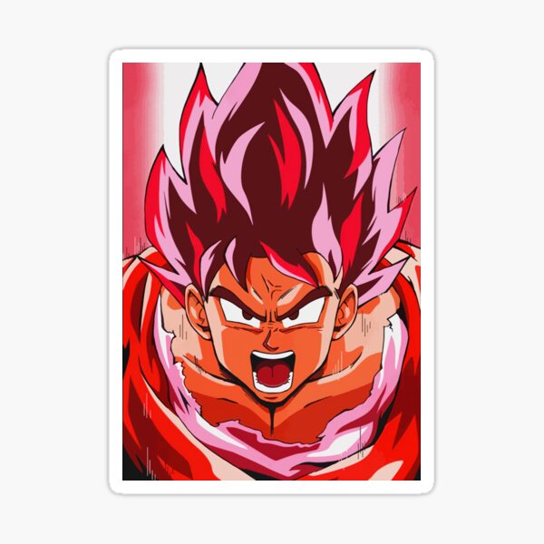 Goku Super Saiyan Blue Kaioken x20 / Surpass Your Limits | Sticker