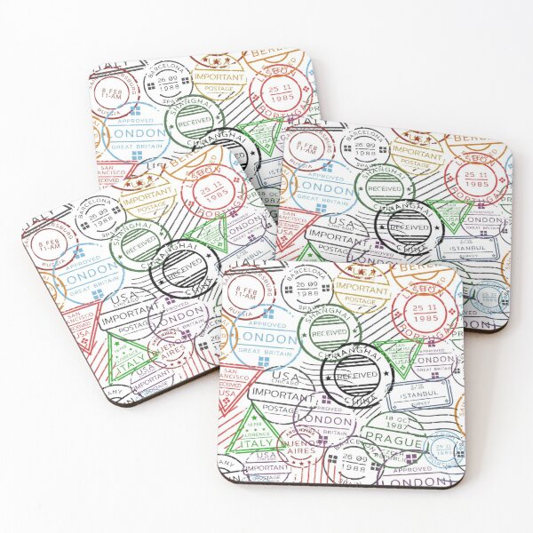 Item preview, Travel passport stamps  designed and sold by Comfy Creations.