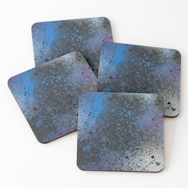 Item preview, Silver Black and Blue Abstract Galaxy designed and sold by Lady-Lilac.