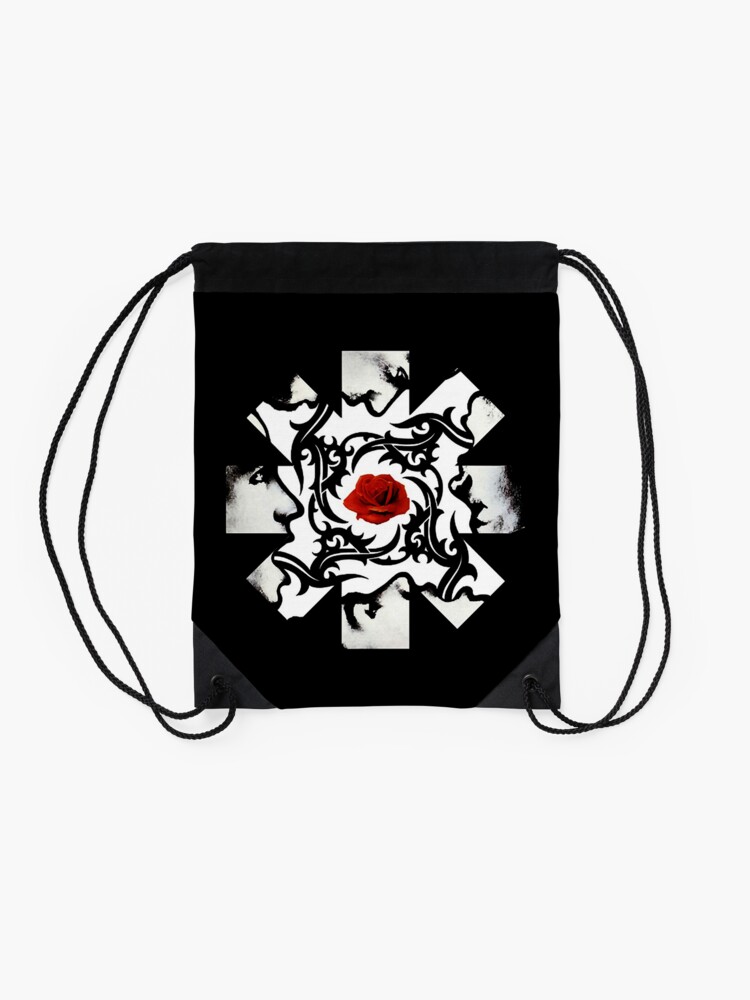 Disover Red Hot Chili Peppers, dark chilli roses Drawstring Bag
