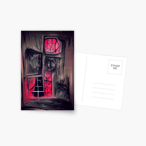 Item preview, Abandoned Haunted House Creepy Art designed and sold by CreepyKaleidopi.