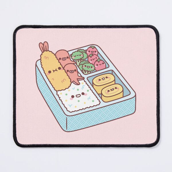 Aperçu de l'œuvre Kawaii Japonais Bento Box Tempura Crevette créée et vendue par rustydoodle.