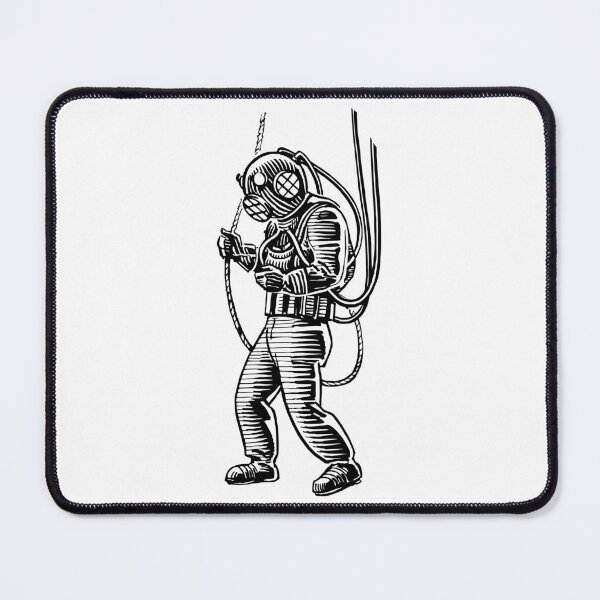 Item preview, Deep sea diver drawing designed and sold by LeoLabs.
