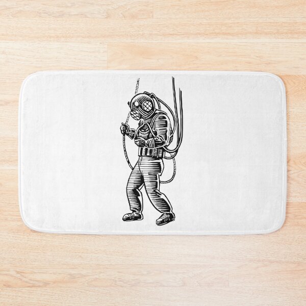 Item preview, Deep sea diver drawing designed and sold by LeoLabs.