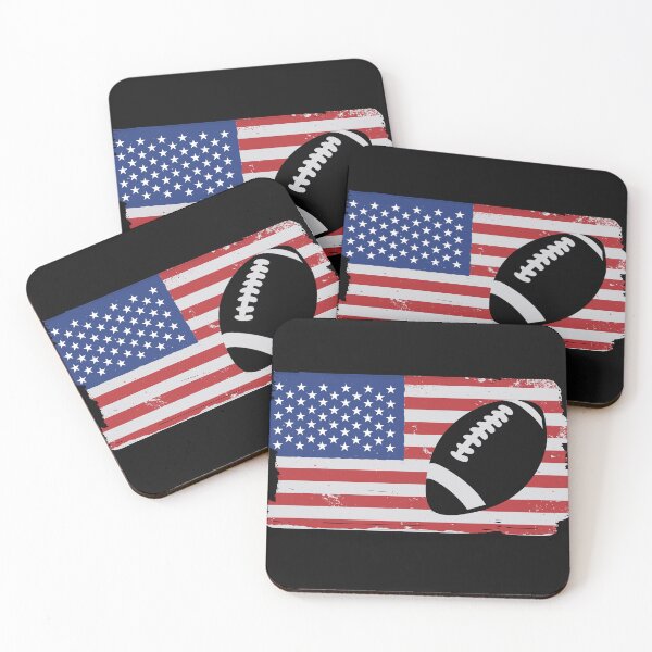 Item preview, football american flag silhouette designed and sold by Click-Like.