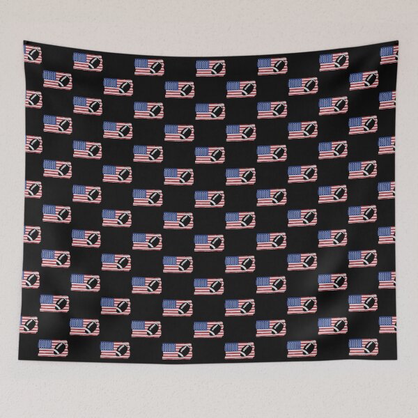 Item preview, football american flag silhouette designed and sold by Click-Like.