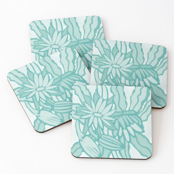 Item preview, Green Gouache Floral Monochromatic Cactus   designed and sold by MaddaMom.
