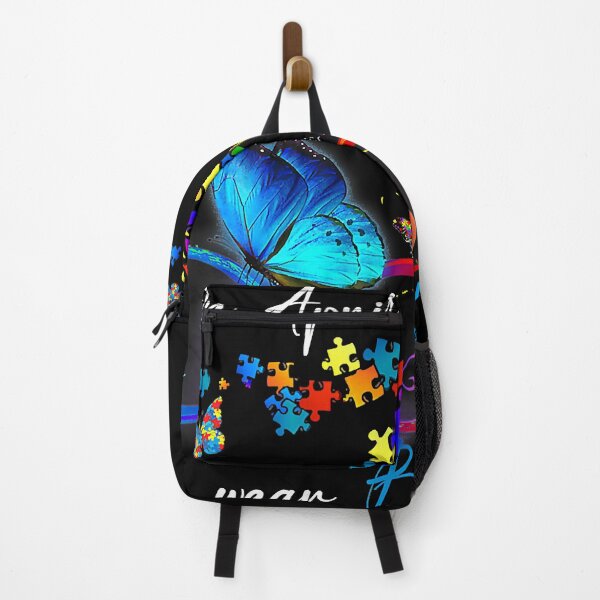 Item preview, Butterfly Ribbon In April We Wear Blue Autism Awareness designed and sold by HaaChris-Artis.