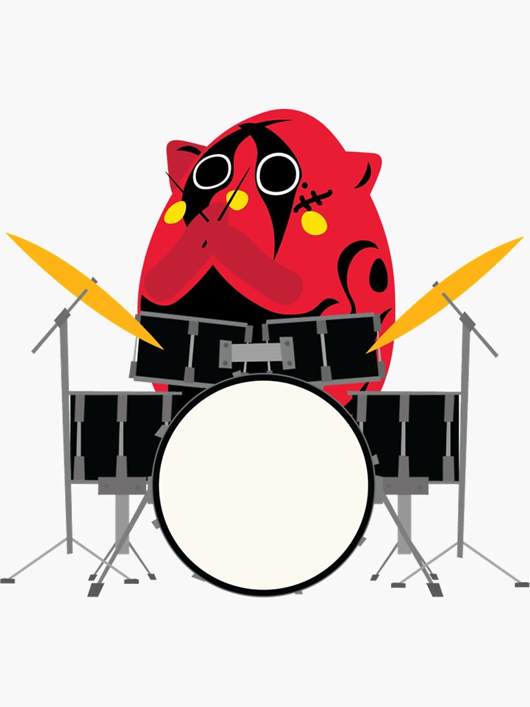 nyango-star-mascot-drummer-essential-t-shirt-sticker-for-sale-by