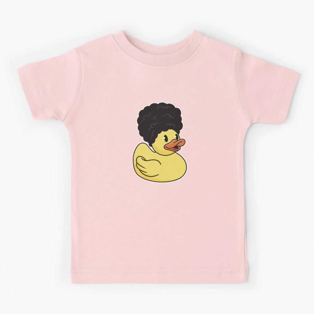 Rubber duck with curls\