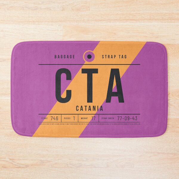 Item preview, Luggage Tag E - CTA Catania Italy designed and sold by VoodooCircus.