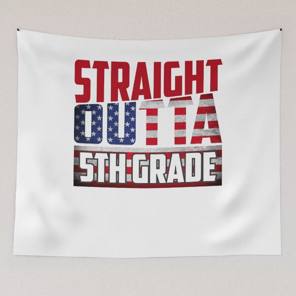 Item preview, StraightOutta	5th Grade Graduation Shirt designed and sold by bestdesign4u.