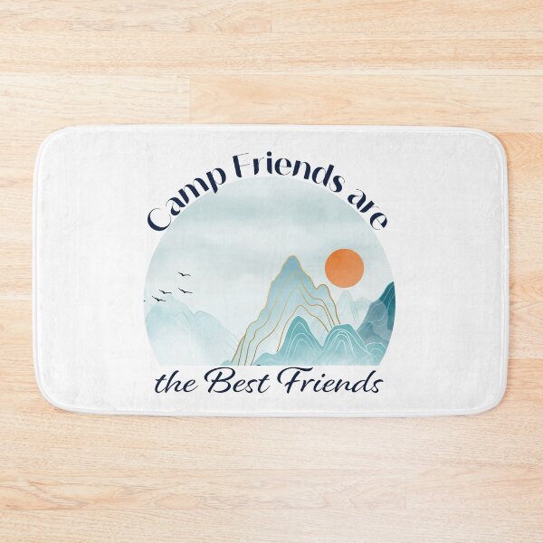 Item preview, Camp Friends are the Best Friends - Light Blue Mountains designed and sold by Unaiza Khalid.
