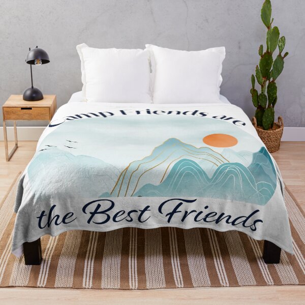Item preview, Camp Friends are the Best Friends - Light Blue Mountains designed and sold by Unaiza Khalid.