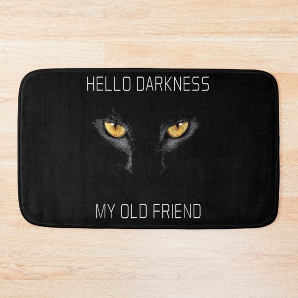 Item preview, Halloween Black Cat, Hello Darkness My Old  Friend designed and sold by Evie-MaeWard.