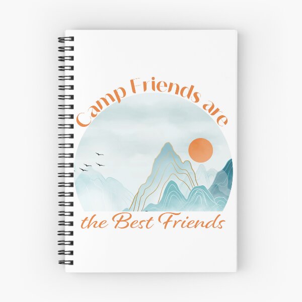Item preview, Camp Friends are the Best Friends - Orange Mountains designed and sold by Unaiza Khalid.